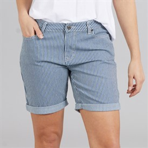 Board Angels Womens Striped Shorts Blue Stripe