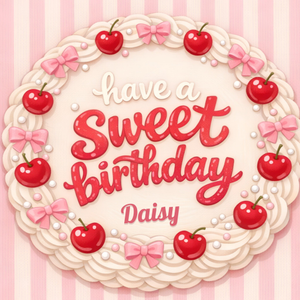 Moonpig Have A Sweet Birthday Illustrated Cake Card