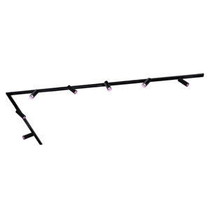 3m Smart LED Schienensystem - 7 Spots - 4.9W - RGB+CCT - Dimmbar - 1 Phasen - Schwarz