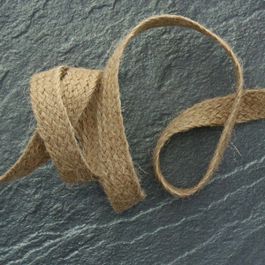 Tresse plate jute 20 mm - Naturel