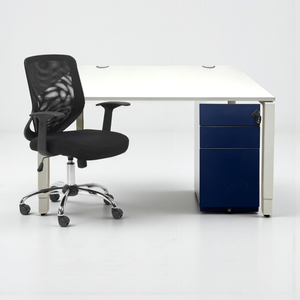 Altea Chair, Second Hand Haworth Desk, & Bisley Pedestal Set