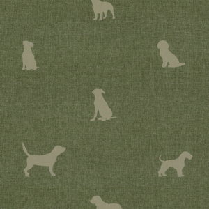 ANTE DECOR Woof Printed Cotton Fabric Sage