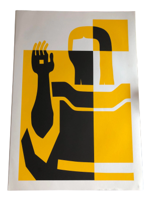 1990s Sidney Jonas Budnik Serigraph Print