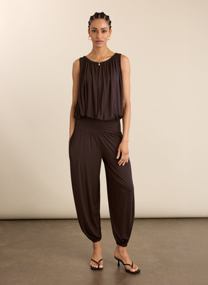 Otis Jersey Balloon Trousers - UK 14 | EU 40 | US 10 / Dark Chocolate
