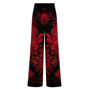 Red Nocturne Long Loose Pants (XS)