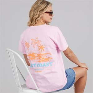 Lagooners Womens Bluebell Nook Oversized T-Shirt Pink