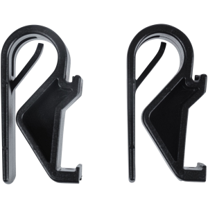 Basil Hook on system sports set of 2 hooks black