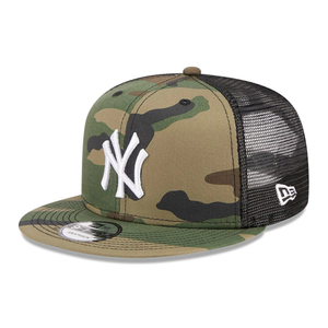 New York Yankees MLB Evergreen Camo 9FIFTY Trucker Adjustable Cap
