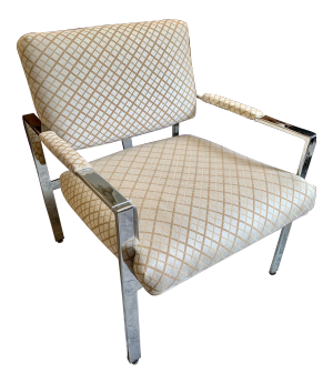 Mid Century Milo Baughman Chrome Chair