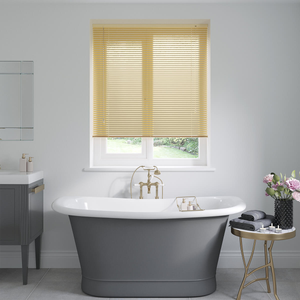 Caramel Gold Shimmer Venetian Blinds 25mm: 1320mm x 1340mm Recess