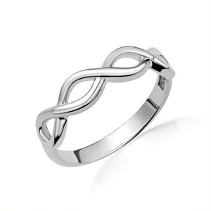 .925 Sterling Silver Infinity Band Ring