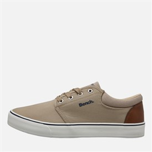 Bench Mens Donnie Canvas Trainers Sand