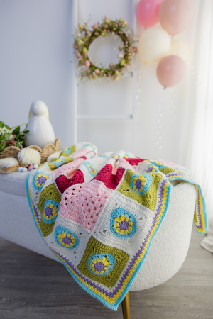 Easter Egg Patchwork Blanket