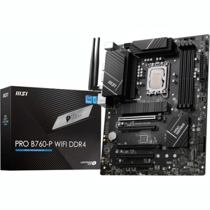Intel Core i5 14400F 10 Core 4.7GHz, MSI PRO B760-P WIFI DDR4 ATX Motherboard - LGA 1700 CPU Bundle