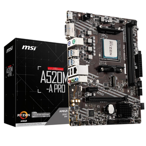 MSI A520M-A PRO AMD Ryzen 5 5500 Motherboard CPU Bundle