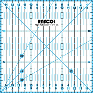 Règle patchwork Rascol 15 x 15 cm