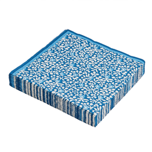 Bud Paper Napkins, Blue - Set of 20