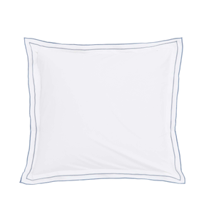 Kayah/Liyana Pair of Square Oxford Pillowcases, Indigo & Charcoal