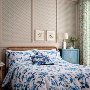 Craven Street Floral Duvet Cover SET, Woad