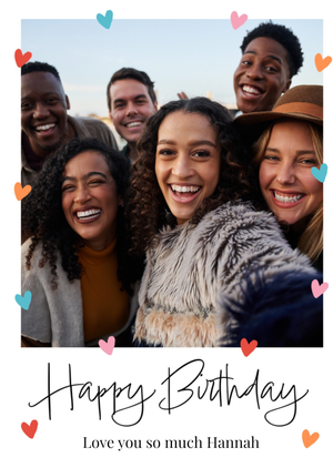 Love You So Much Photo Upload Birthday Card
