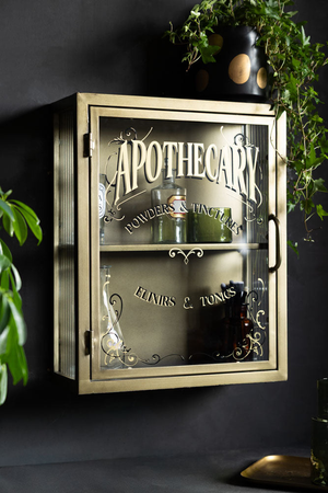 Vintage-Style Apothecary Wall Cabinet