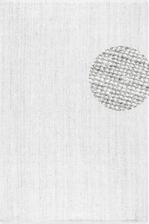 Boucle Jute Jaipur Rug White