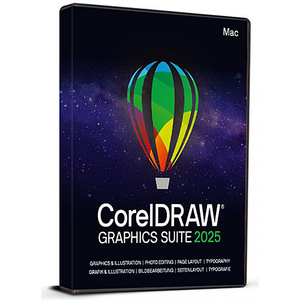 CorelDRAW Graphics Suite 2025 (Mac / 1 Device) (Lifetime License / Global)