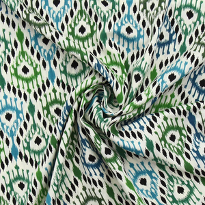 Tissu viscose Paon - Vert