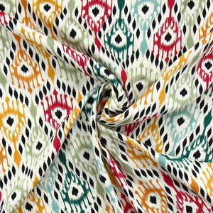 Tissu viscose Paon - Orange