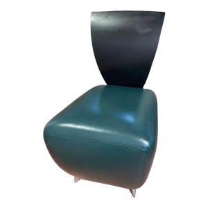1990s Postmodern Leather Bobo Easy Chair by Dietmar Sharping