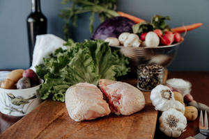 Pasture-raised Bone-In, Skin-On Chicken Breast - 2 lb pkg