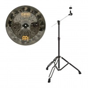 Meinl 18" Classics Custom Dark China & Gear4music Boom Arm Stand, Black