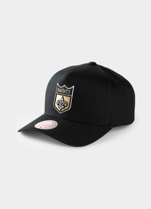 Mitchell & Ness NFL New Orleans Saints Team Color Pro Pinch PC Snapback Cap