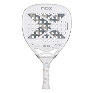 NOX AT10 Genius Attack 12K Alum XTREME Padel - White/Silver