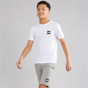 JACK & JONES Boys Brandy T-Shirt And Shorts Set White