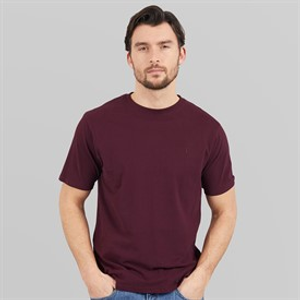 Saltwell Mens Nelson T-Shirt Burgundy Burgandy