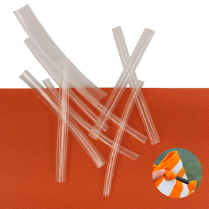 Lot de 10 gaines thermorétractable pour extrémité de cordon - Transparent