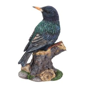 Starling On Stump Polystone