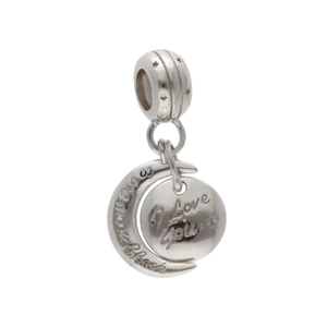 Pre-Owned Pandora Silver I Love You To The Moon & Back Charm
