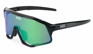 KOO Demos Prescription Sunglasses - Clip-On Insert - Black, Koo Green Mirror