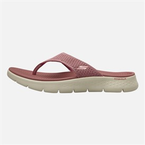 SKECHERS Womens Go Walk Flex Serenity Flip Flops Mauve