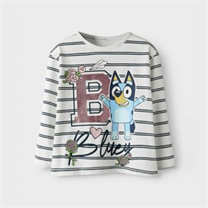 Bluey Girls Siska Long Sleeve T-Shirt Bright White