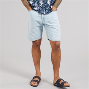 JACK & JONES Mens Tony Original 210 Shorts Blue Denim