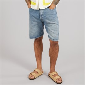 JACK & JONES Mens Alex Original 308 Shorts Blue Denim