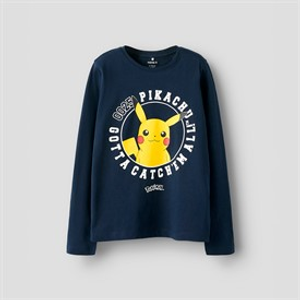 Pokemon Boys Vorsic Long Sleeve T-Shirt Navy Blazer