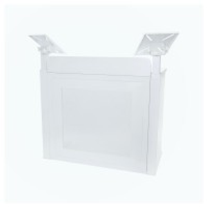 Equinox Event Booth Foldable DJ Booth, White