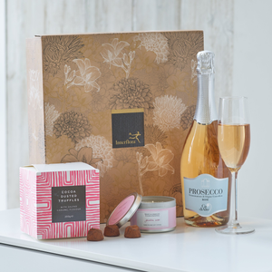 Prosecco Ros?, Salted Caramel Flavour Truffles & Candle Gift Set