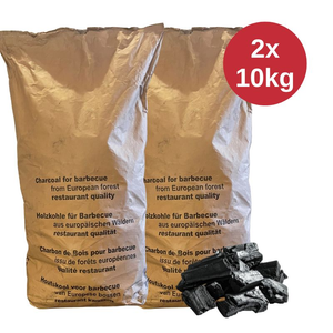 Restaurant Grade Lumpwood Charcoal 10kg - 2 Bag Deal
