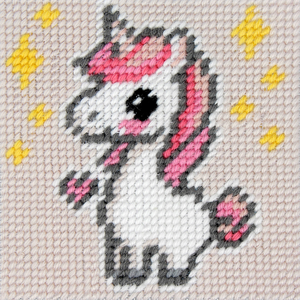Kit canevas enfant - Licorne