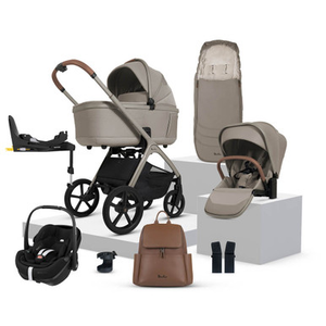 Silver Cross Cove Pebble 360 Pro2 Car Seat Bundle - Champagne